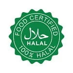 Halal — company-supplied badge